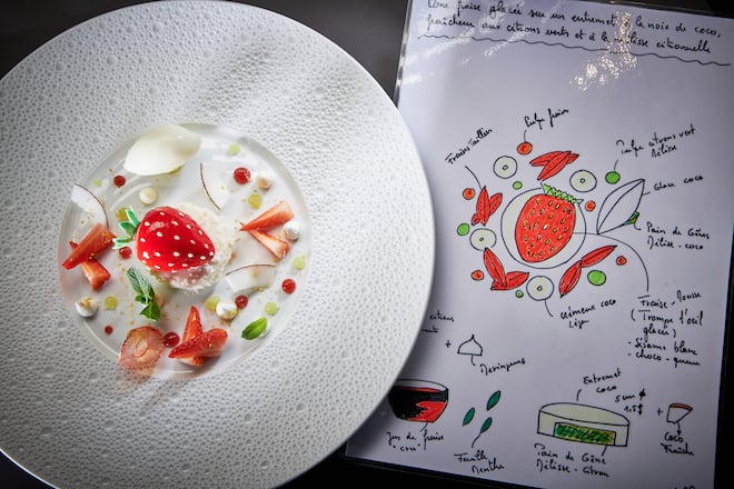 Sierre, le 24 mars 2022, carte printanière de Didier De Courten, accompagnée de ses dessins © Sedrik Nemeth