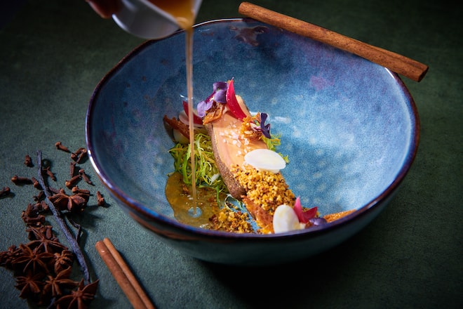 Verbier , le 29 novembre 2022, création culinaires de Bert de Rykert pour le Bistrot © Sedrik Nemeth