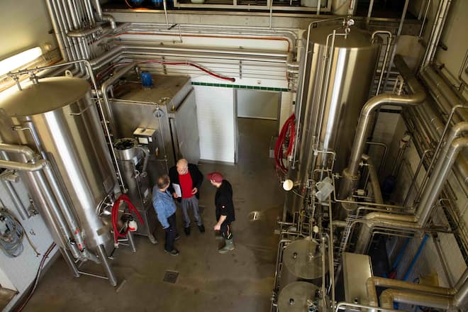 Martin Wartmann, Bierbrauer, Besuch in seiner Brauerei PILGRIM, Firschingen TG, 29. Oktober 2025