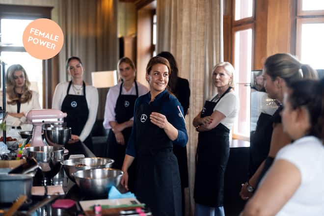 Frauen mit Drive, dazu Bio-Bienen & Macarons 20.05.2026, Switzerland, Freidorf TG, Restaurant Mammertsberg, She's Mercedes (photo by Rémy Steiner | Digitale Massarbeit for Mercedes)