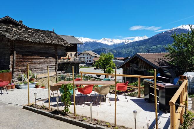 Café Chermignon Table du Jardinier