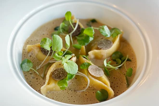 Agnolottis farcis à la truffe L'Appart Lausanne Luis Zuzarte