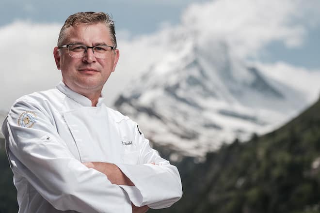 Reinhold Wrobel Chalet Hotel Schoenegg, Zermatt, Küchenchef Reinhold Wrobel © HO
