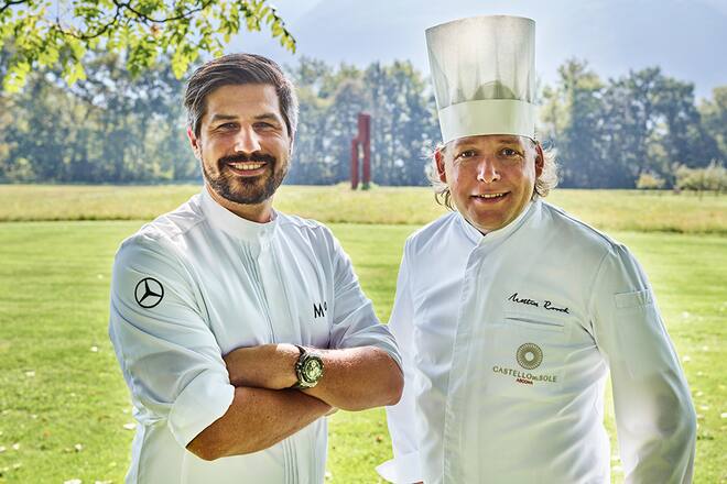 Mattias Roock und Sven Wassmer kochen im Castello del Sole Ascona September 2021