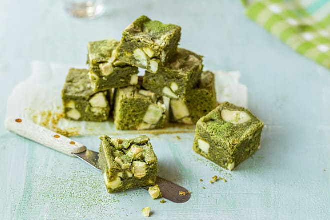 Matcha-Brownies.