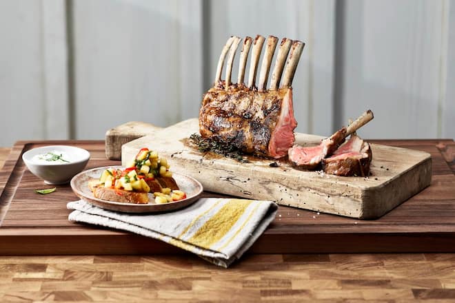 Header: Lammrack vom Grill