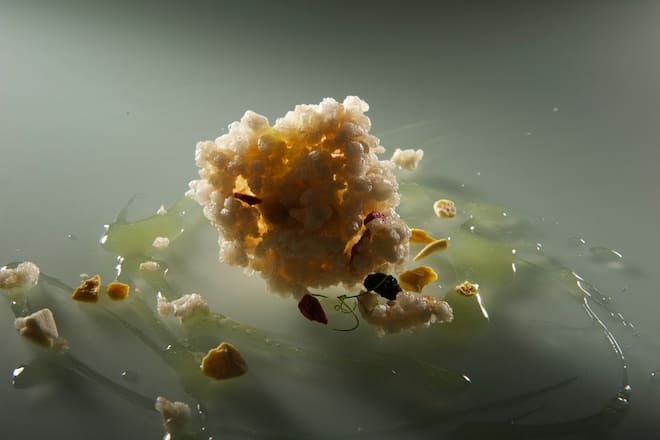 Féra du Léman au riz soufflé par Denis Martin