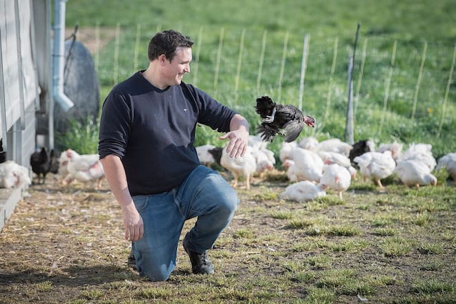 Geflügelzüchter Robin Geisser