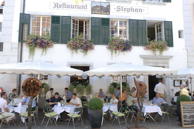 Aussenansicht vom Restaurant Zum Alten Stephan in Solothurn - GaultMillau