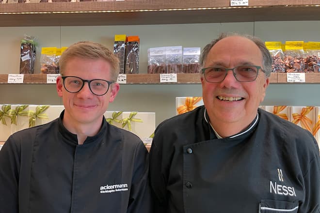 Nicolas Nessi Christophe Ackermann pâtisserie Lausanne La Sallaz GaultMillau