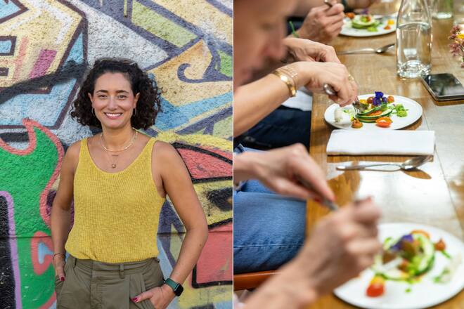 Zürich Tourismus_Wochende 2_Vegane TourFotografiert am 17 und 17 SeptemberGemeinsames Kochen, Essen im der Food Züri Küche