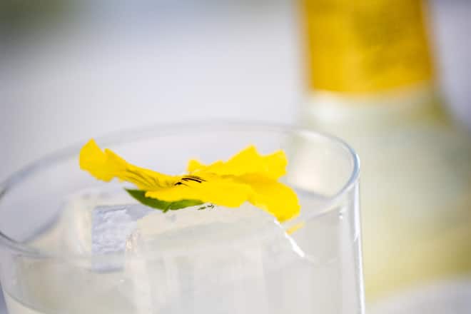 Nontas Sampatakos mixt Drinks mit Swiss Mountain Spring 2023