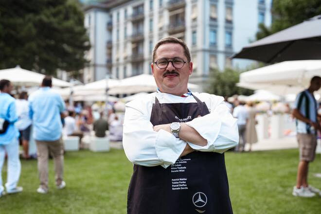 Benoît Carcenat, Koch des Jahres - GaultMillau Garden Party 2023 - Bad Ragaz - 13. August 2023 - Copyright Olivia Pulver
