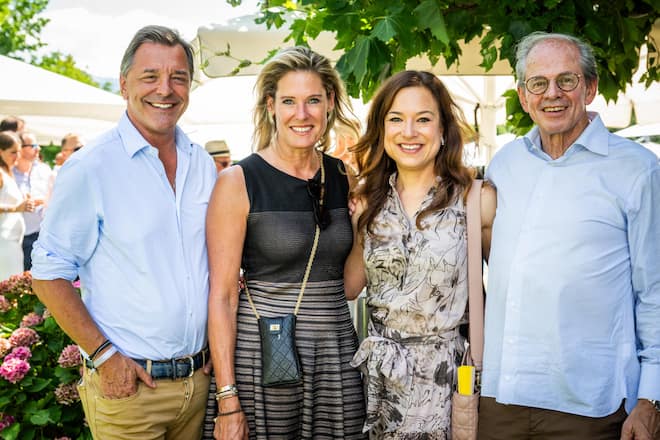 GaultMillau Garden-Party 2023: Silvio Benz, Tanja Wegmann, Daniela und Jörg Maurer