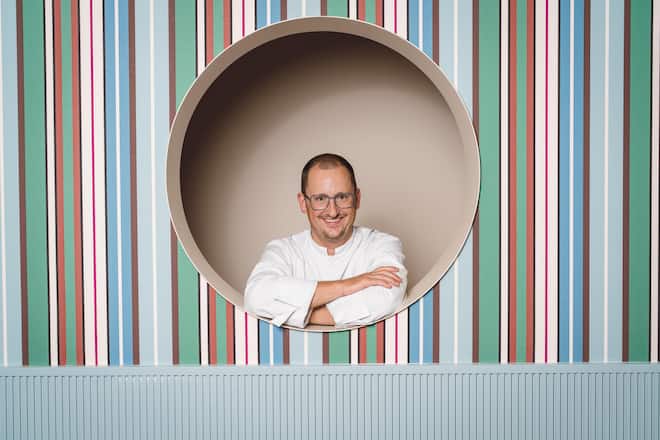 Restaurant Brücke, Niedergösgen (SO), Thomas Messerli, Küchenchef - - 07/2023 - Copyright Olivia Pulver