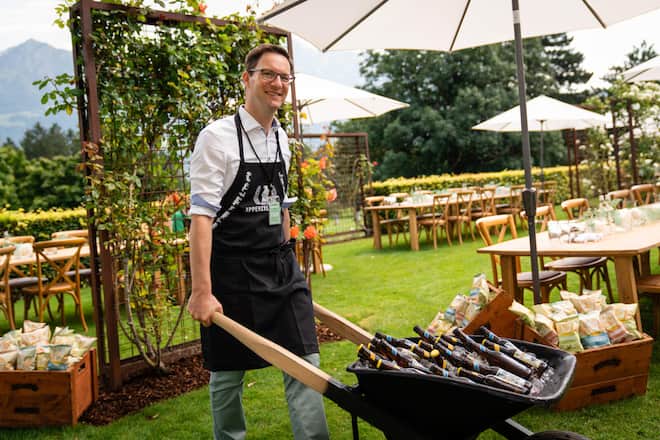 Aurèle Meyer, Appenzeller Bier - Brauerei Locher, Appenzell - Gault&Millau Garden Party - Sonntag, 15. August 2021 - Copyright Olivia Pulver