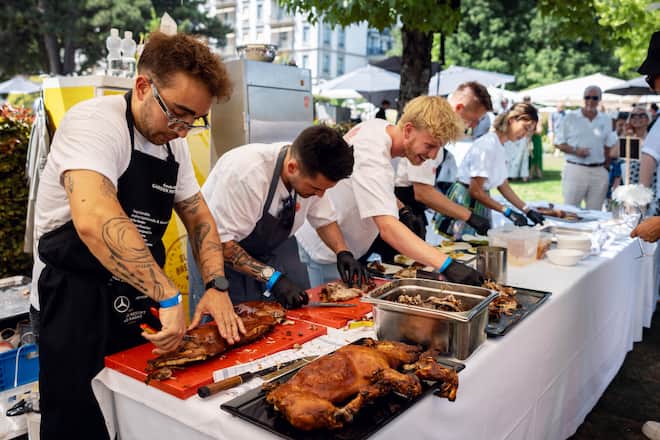 Miguel Marques und Stefan Heilemann und Team - GaultMillau Garden Party 2026 - 9. August 2026 - Copyright Rémy Steiner