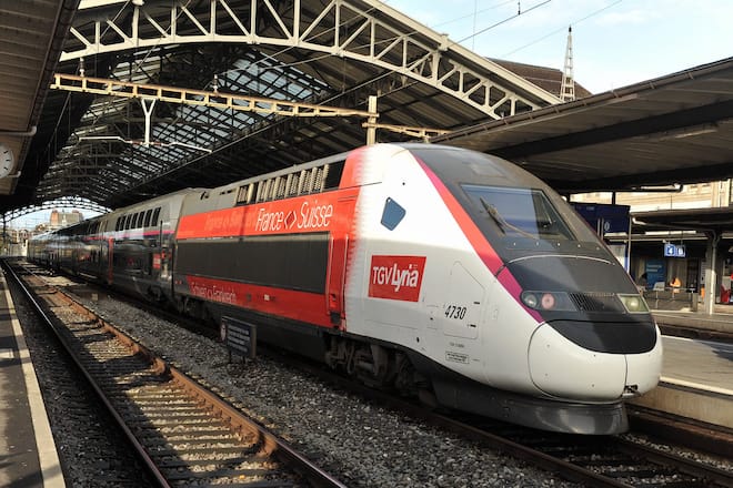 TGV Lyria gare de Lausanne