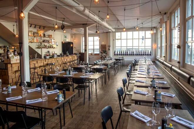 ABGEGOLTEN Innenansicht Restaurant Smith and de Luma ohne Gaeste. Smith and de Luma Zuerich Zürich, 27.9.2017 © Marcus Gyger