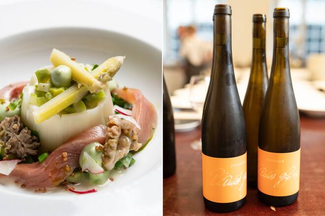 Alte Weine, junge Spargeln