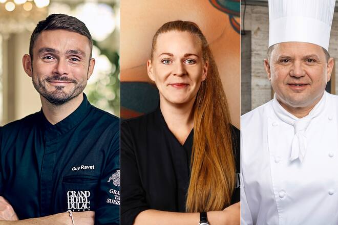 Marie Robert Franck Giovannini Guy Ravet repas Deuxième Service Table Suisse EPFL