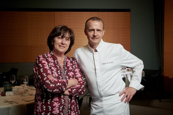 Sierre, le 21 avril 2023, Didier de Courten, donne son dernier service à lâhôtel re3staurant le Terminus, 19 points au Gault&Millau, avec sa femme Carme Sedrik Nemeth