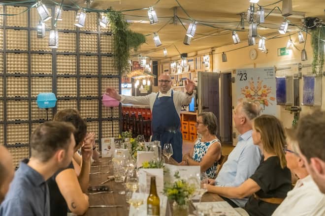 Zürich Tourismus_Wochende 1Fotografiert am 9/10 September 2023Gemeinsames Kochen in der 'Chuchi von Food Zürich' mit Gastgeber Laurent Eperon