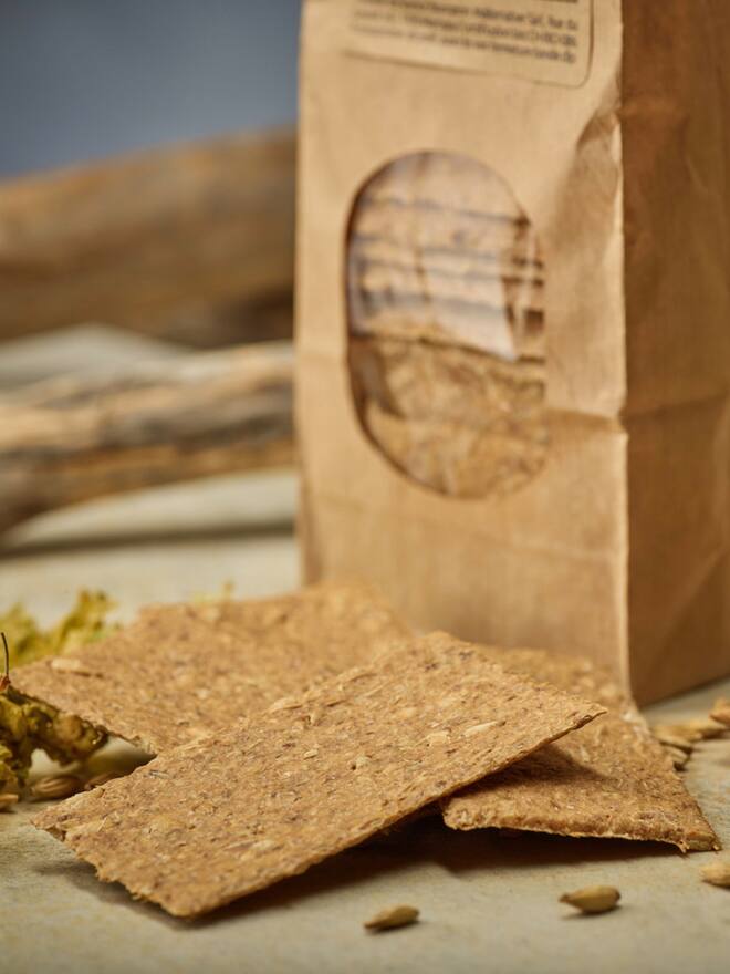 Crackers aux drêches de Malternative