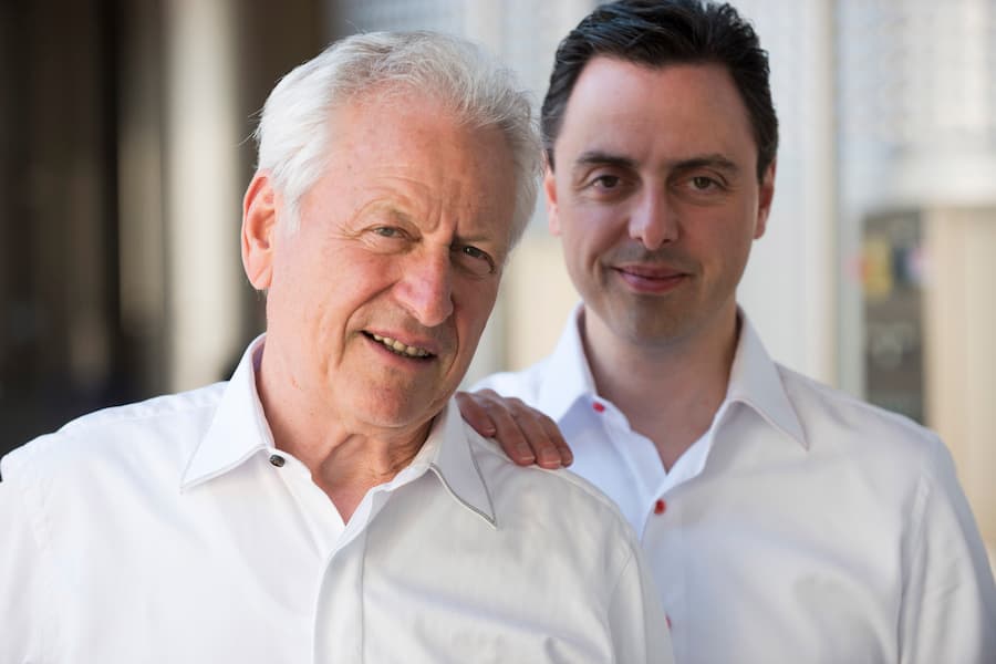 Vater und Sohn, Luigi Zanini, sen. und junior, Vinattieri Ticinesi,Lignoretto, Tessin, Ticino, Schweiz, Suisse, Svizzera, Switzerland,