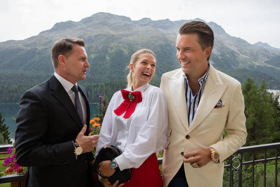 Sascha Moeri (CEO Carl F. Bucherer), Laura Zurbriggen, DJ Antoine