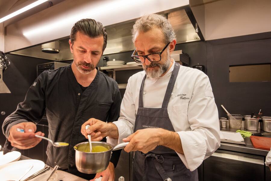 Andreas Caminada und Massimo Bottura