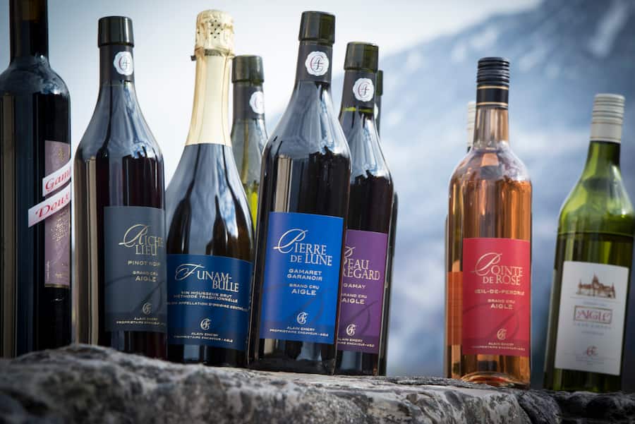 Les vignerons Alain et Marc Emery sur leur domaine à Aigle