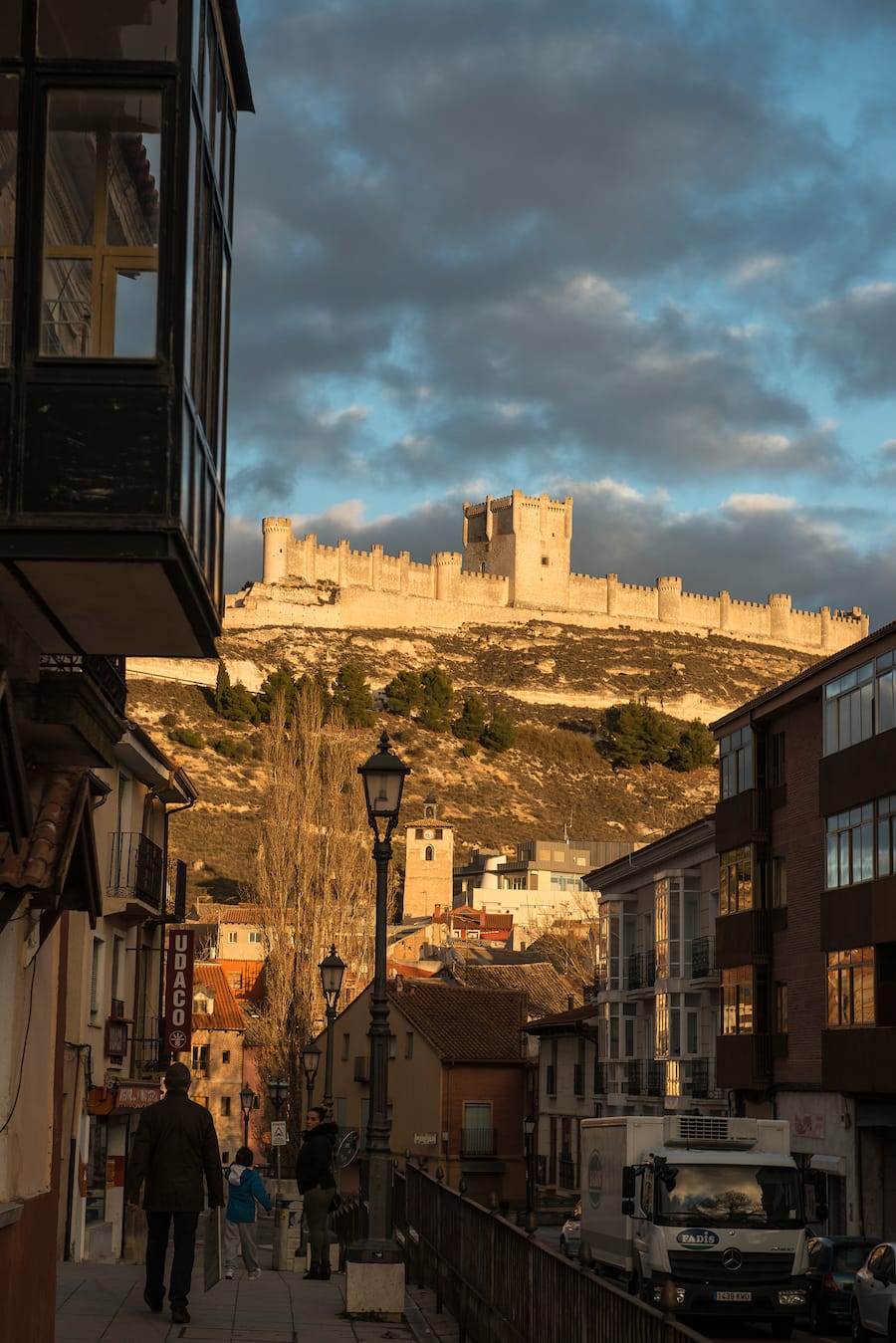 Burg in Penafiel, das Wahrzeichen der Weinregion Ribera del Duero