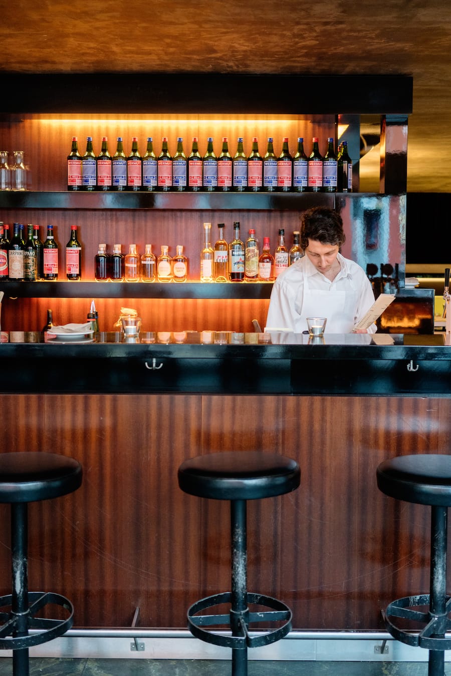Bar im Restaurant Wermut in Zürich im Kino Riffraff