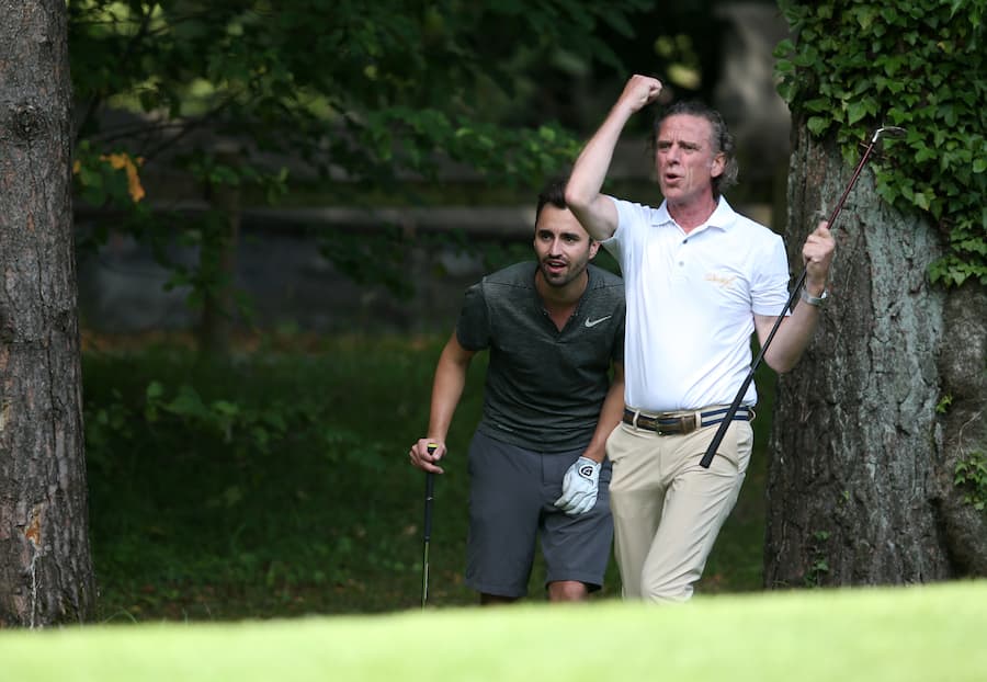 Silvio Germann und Renato WuestGolfturnier der Schweizer Illustrierte in Bad Ragaz Copyright by : sampics PhotographieBierbaumstrasse 681243 MnchenTEL.: ++49/89/82908620 , FAX : ++49/89/82908621 , E-mail : sampics@t-online.deBankverbindung : Hypovereinsbank Mnchen Konto : 1640175229 , BLZ 70020270IBAN : DE78700202701640175229 BIC : HYVEDEMMXXXweitere Motive finden sie unter : www.augenklick.de
