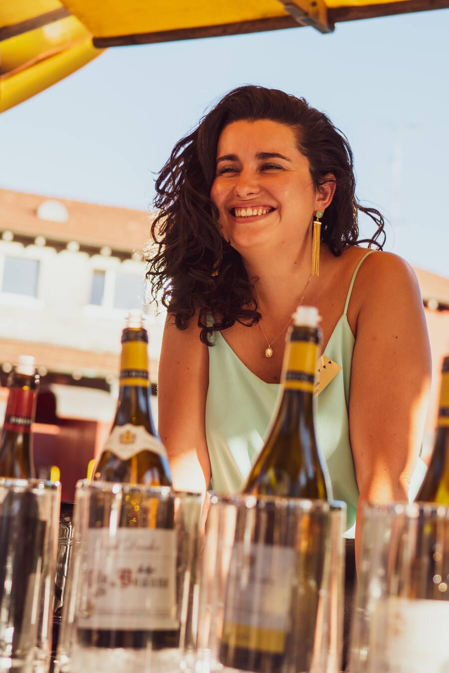 Ludivine - Kolumnistin und Weinexpertin Madelyne Meyer (Edvin) verantstaltet einen Weinabend/Markt mit Weinfrauen. - Weinkellerei Aarau - Freitag, 28.7.2019 - Copyright Olivia Pulver