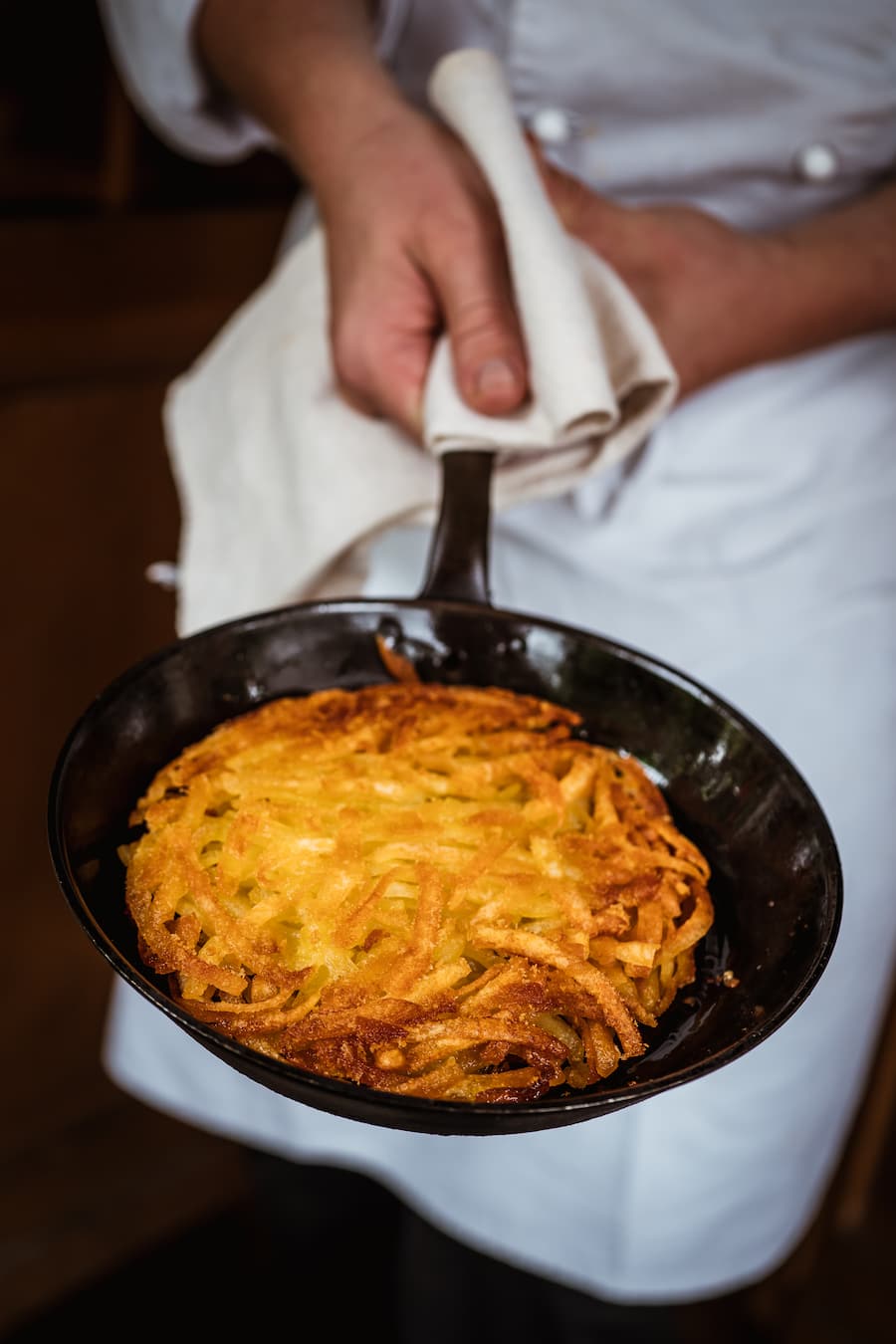Rösti - Restaurant Kaiserstock, Riemenstalden SZ - Robert Gisler, Küchenchef, Vroni Gisler und Joel Gisler - Donnerstag, 22. August 2019 - Copyright Olivia Pulver