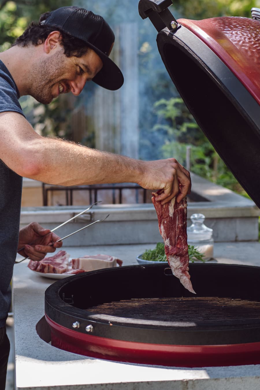 Pata Negra Pluma, Second Cut - Luma Delikatessen - Lucas Oechslin und Marco Tessaro - Smith and de Luma Zürich - Grillieren Zuhause bei Lucas - Fleisch - Juli 2020 - Copyright Olivia Pulver