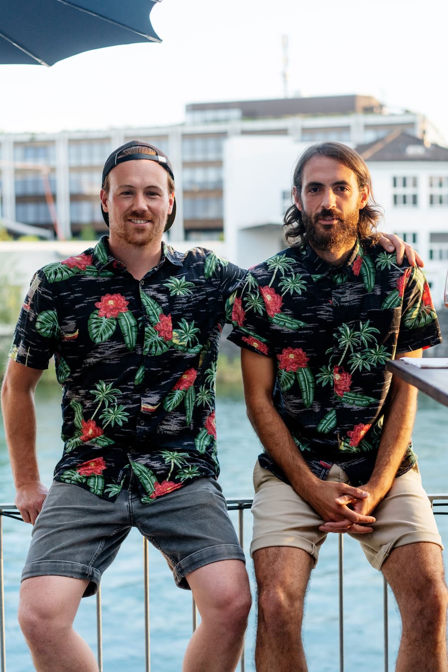 Riva Bar Zurich mit Ivan Pepe und Mark Huber auf der Terrasse der Pizzeria San Gennaro in Zurich