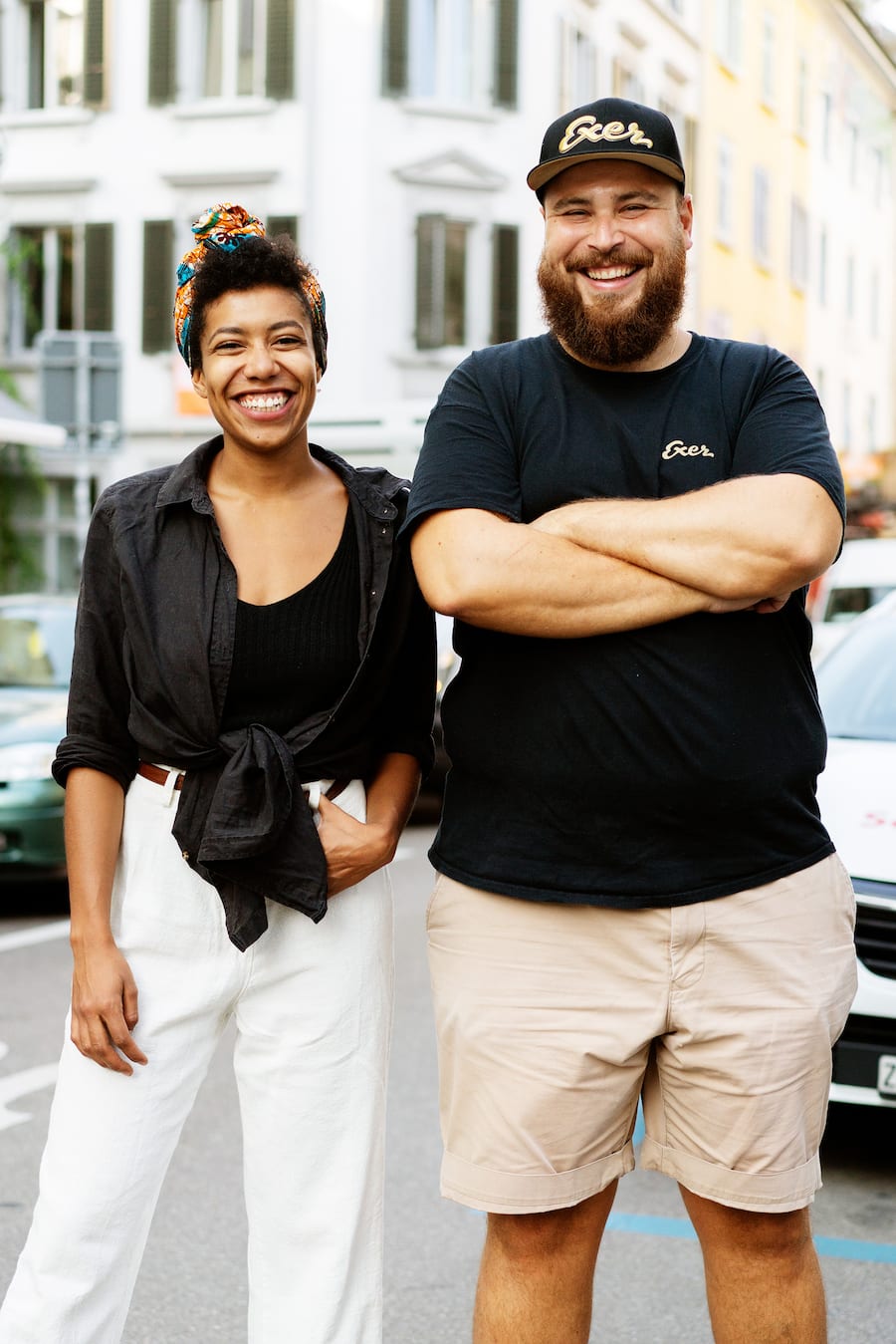 Exer Zurich Bar Kenny Thomson und Naomi Biaduo