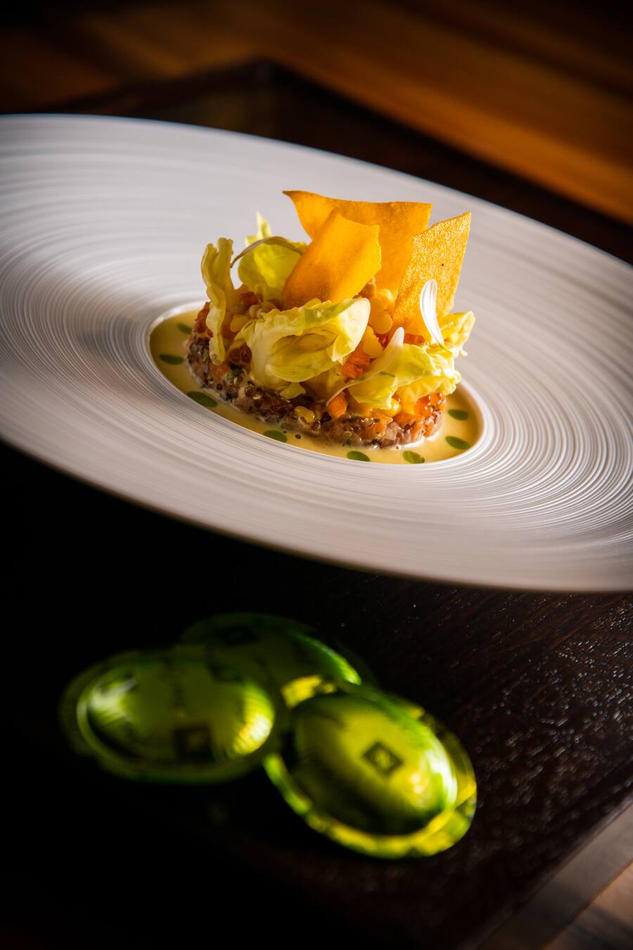 Stefan Heilemann kocht mit Nespresso 2020:Ceviche von der Lachsforelle und Süsskartoffel