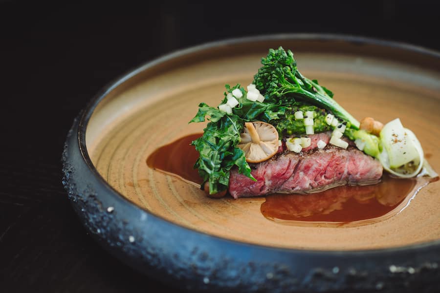 Onlget mit wildem Brokkoli - Grillieren mit Chef Tobias Funke auf dem Big Green Egg für den Profi. - Restaurant Fernsicht Heiden - Freitag, 7.6.2019 - Copyright Olivia Pulver