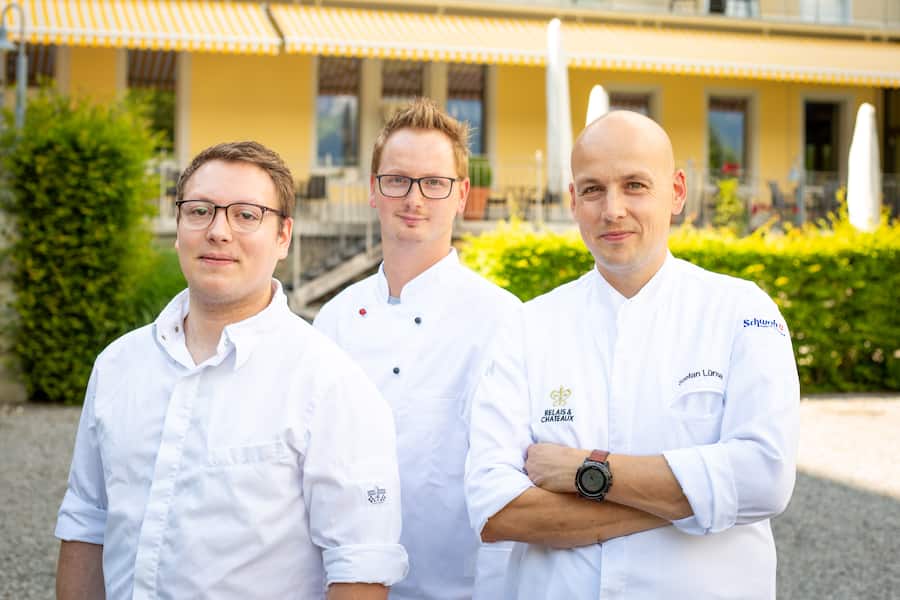 Lenkerhof Gourmet-Hotel 2020 Chefs: v.r.n.l. Stefan Lünse, Karl Borrmann, Thies Henkel