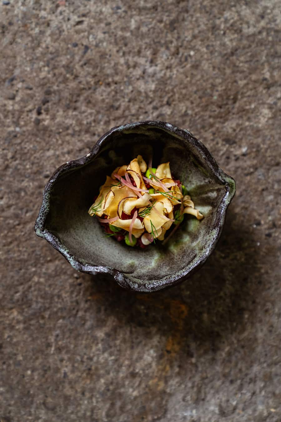 Lamm-Tatar - Oscar de Matos, Chefkoch Maihöfli Luzern, kocht mit Luma Fleisch - Freitag, 29.1.2021 - Copyright Olivia Pulver