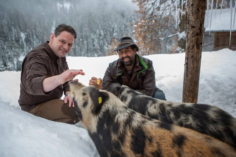 Schweizer Fleisch Metzger Jörg Brügger Hansjörg Ladurner Lenzerheide Februar 2021