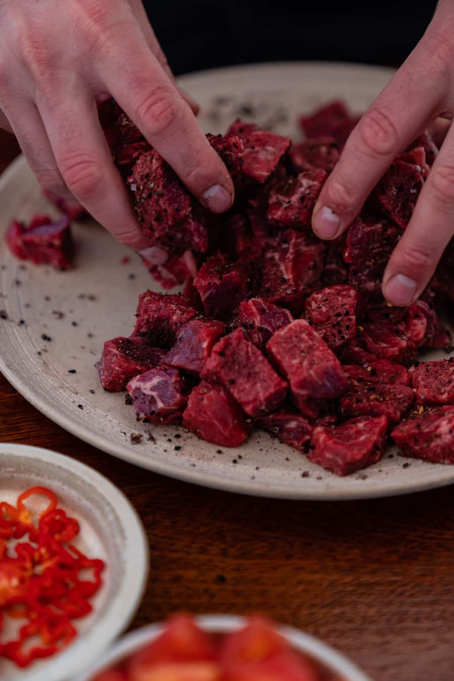 Chili con Carne, Chuck Flap vom Rind von Luma - Tobias Funke, 17-Punkte-Chef in der Fernsicht in Heiden, ist Green-Egg-Profi. - Grillieren mit Tobias Funke auf dem Big Green Egg - 29. März 2021 - Copyright Olivia Pulver