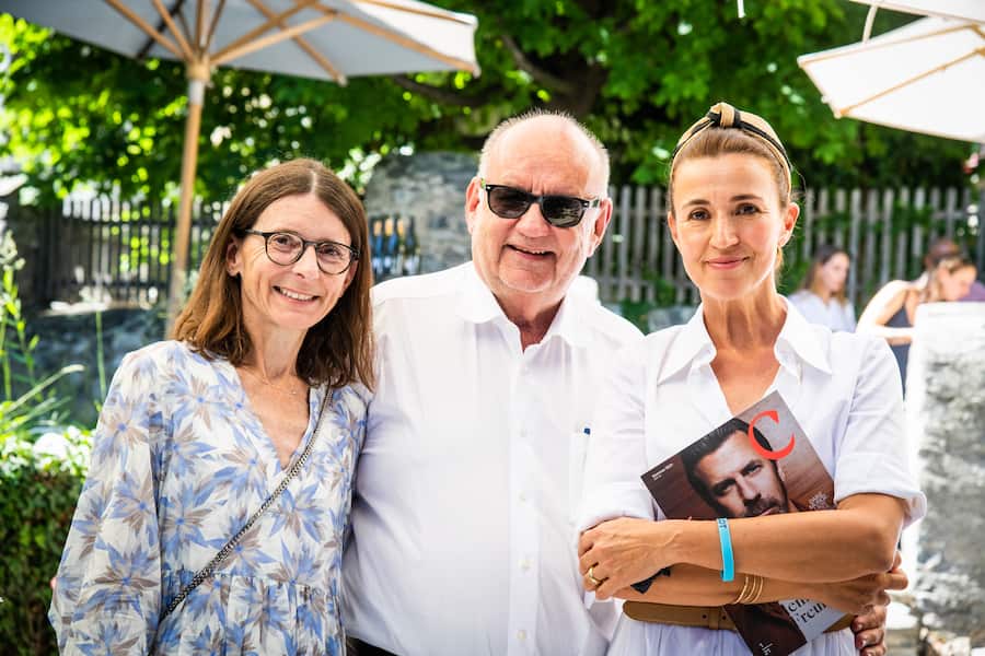 Caminada-Magazin Die Party 2021: Patricia Heller, Urs Heller, Daniela Fabian