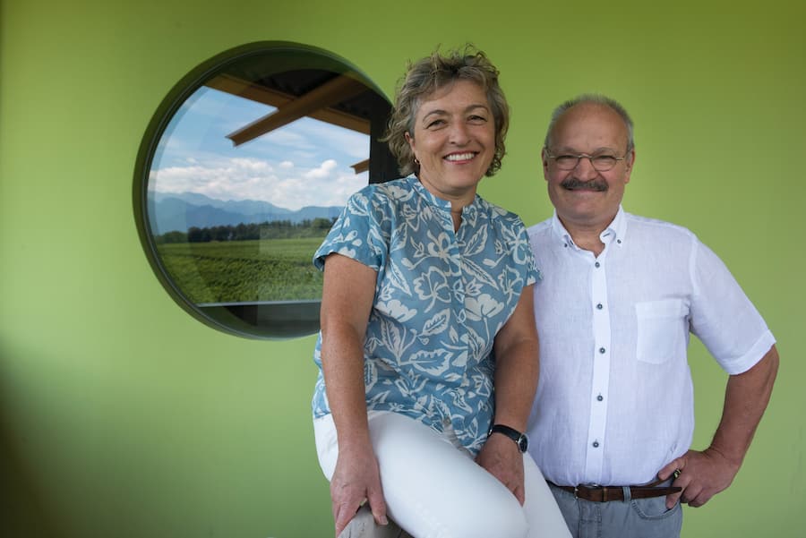 Martha und Daniel Gantenbein Winzer aus der Bündner Herrschaft Juli 2021