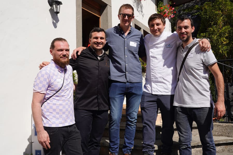 JOEFFREY fRAICHE avec Agron Iieshi avec Reto Godola avec Johann Stauffarer et Cyril Freudiger
