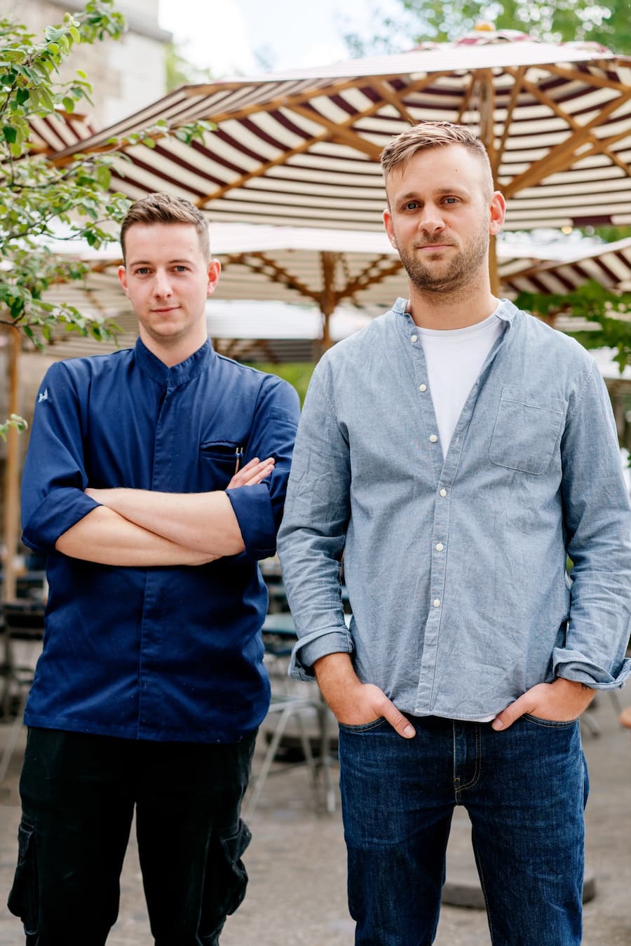 Raphael Wittwer und Executive Chef Nils Osborn Spitz Zürich Landesmuseum